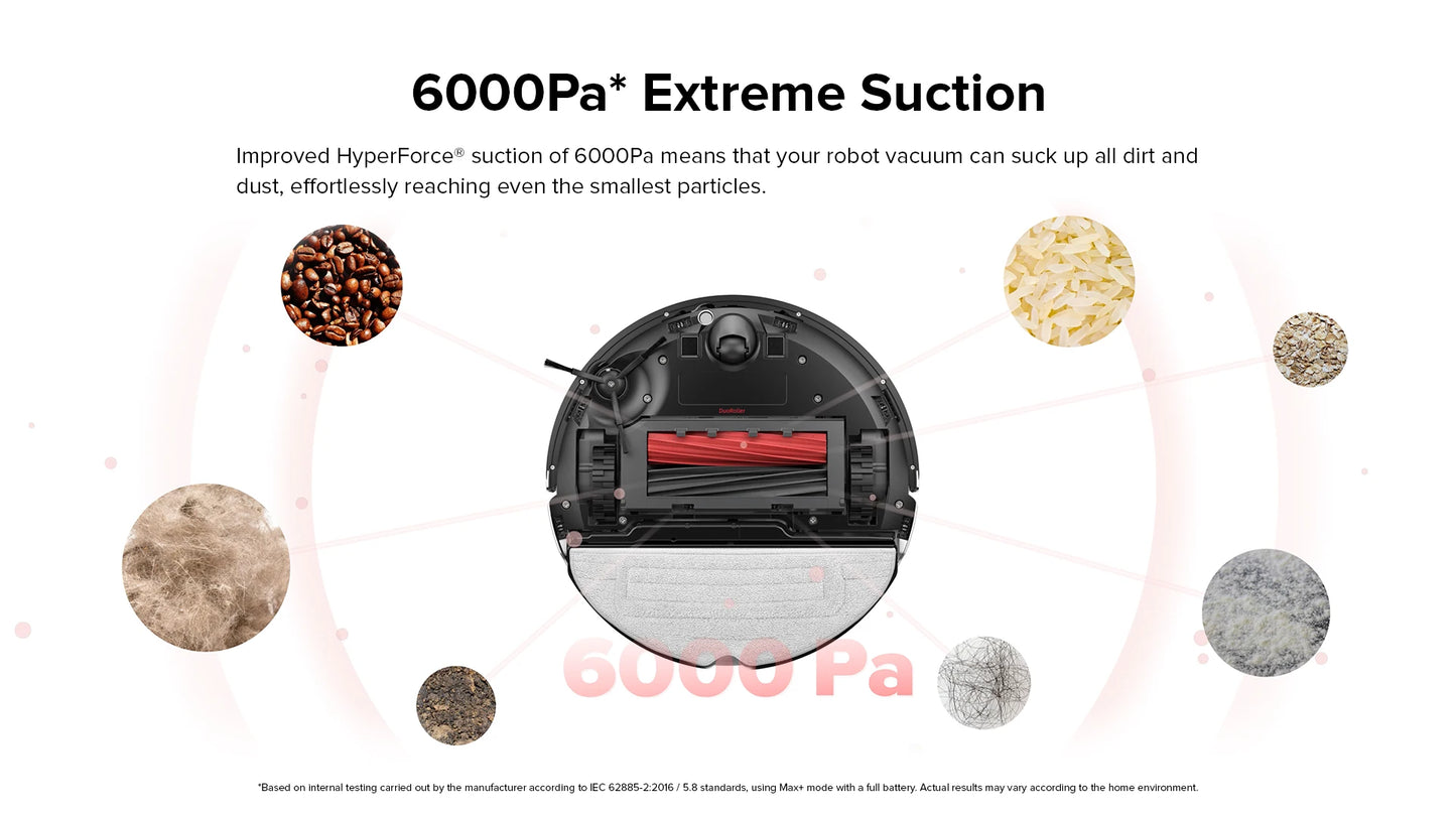 Roborock S8 Robot Vacuum cleaner,6000Pa Suction Dual Brush with 3D Structured Light Obstacle Avoidance, from roborock S7 upgrade