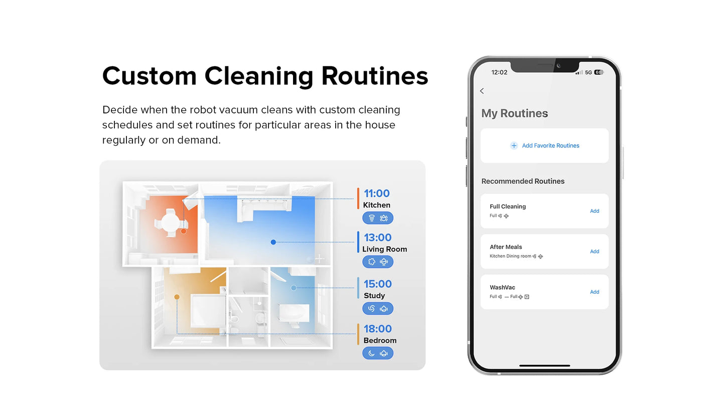 Roborock S8 Robot Vacuum cleaner,6000Pa Suction Dual Brush with 3D Structured Light Obstacle Avoidance, from roborock S7 upgrade