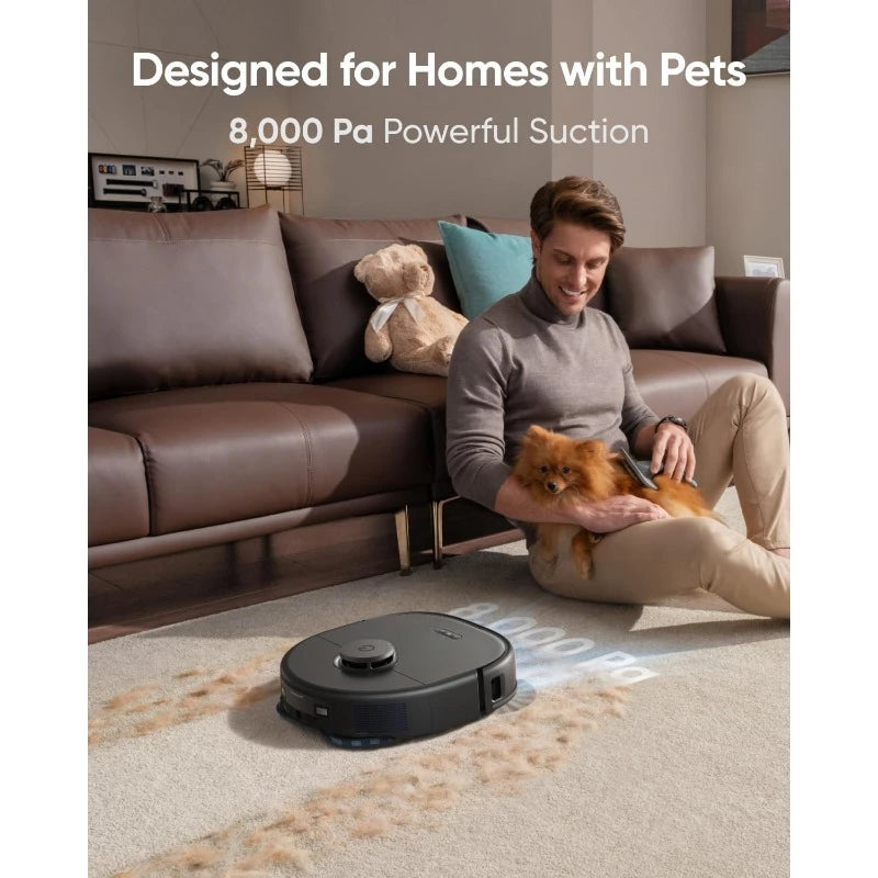 X10 Pro Omni Robot Vacuum and Mop  AI Obstacle Avoidance, Auto Mop Washing, Auto Drying, Self-Emptying, Self-Refilling