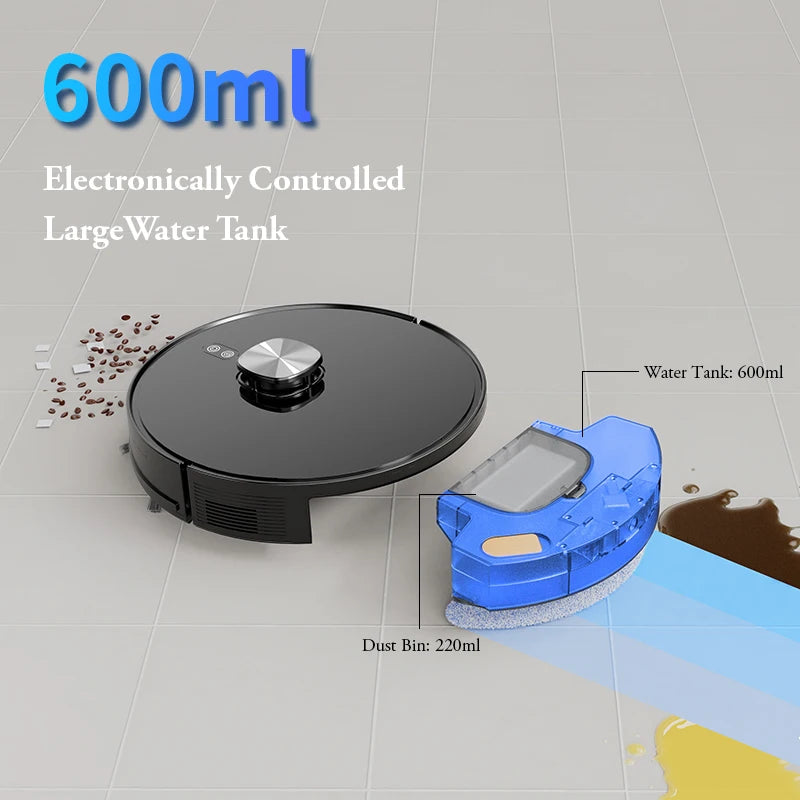 Hot Sale Smart AI Automatic Laser Electric Robot Vacuum Cleaner With Mop Sweep Combo Function Mapping for Floor Care Wet and Dry