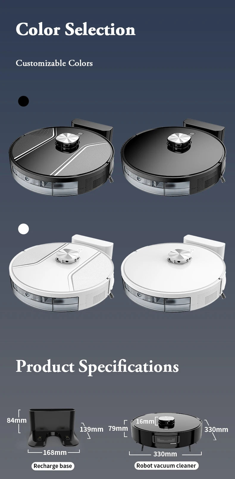 Hot Sale Smart AI Automatic Laser Electric Robot Vacuum Cleaner With Mop Sweep Combo Function Mapping for Floor Care Wet and Dry